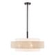 preview thumbnail 12 of 14, GetLedel 5-Light Double Shaded Drum Chandelier