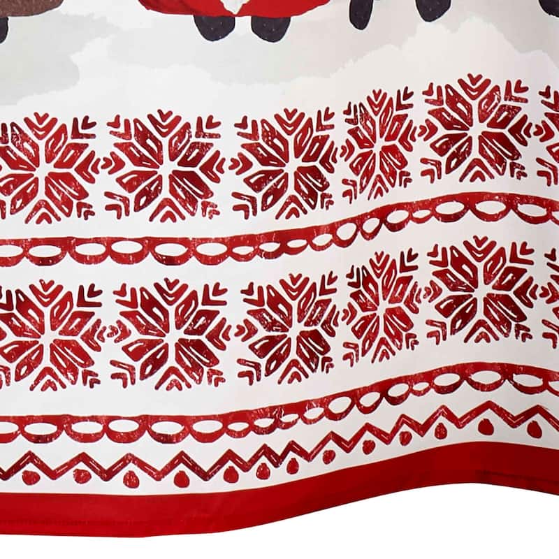 Avanti Linens Christmas Gnomes Shower Curtain