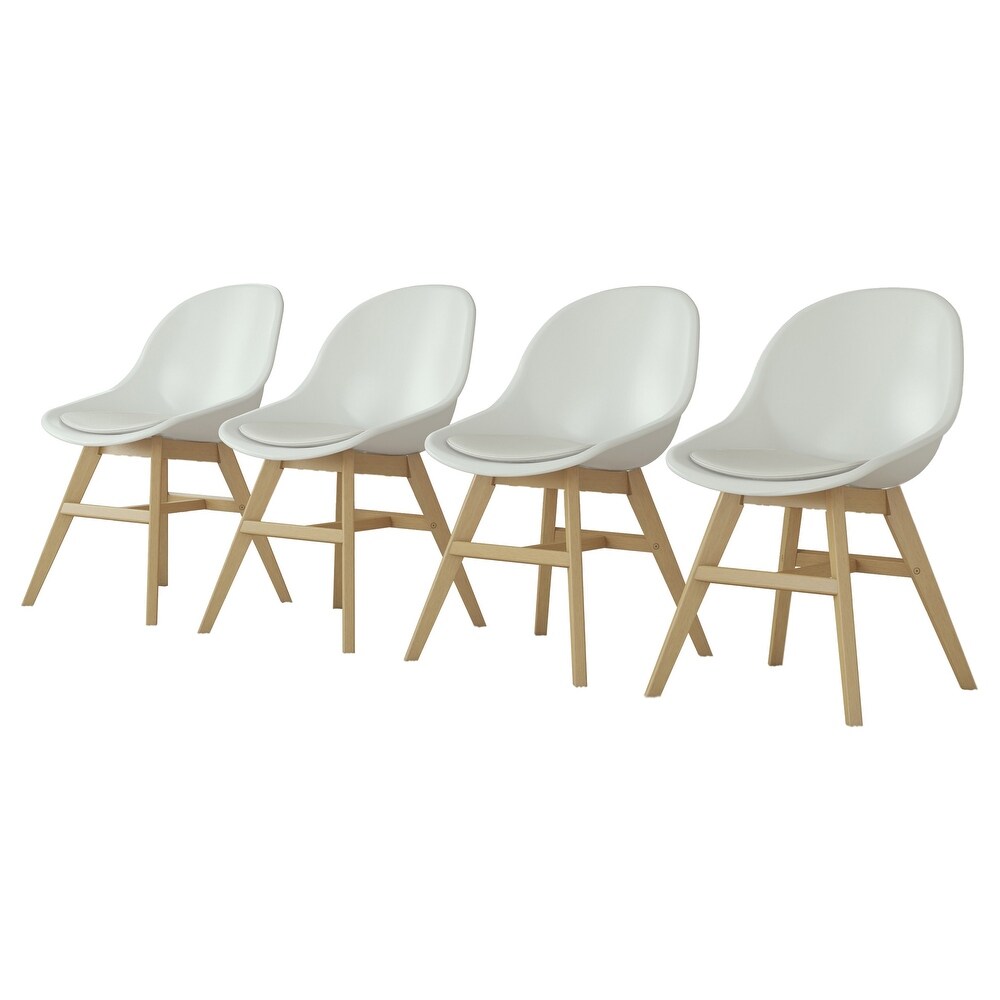 White chair with hotsell wooden legs ikea