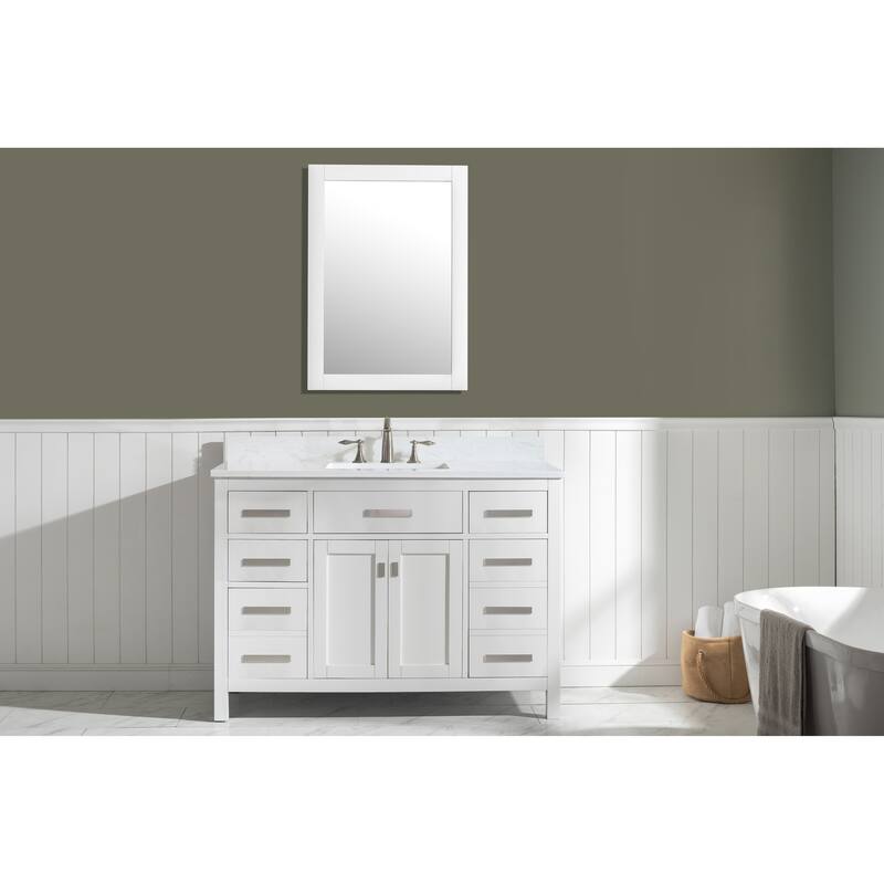 Valentino 48" Single Vanity in White