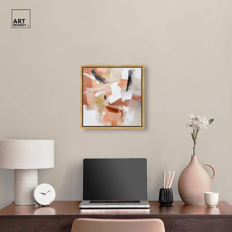Rose and Rust III Canvas by Art Remedy