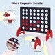 preview thumbnail 2 of 5, 4-in-a-row Wooden Game Set w/ 42 PCS Chips & Oxford Fabric Bag