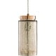 preview thumbnail 1 of 1, Ojai Distressed Mercury Glass Hanging Pendant Light - 10"H x 5"W x 5"D 10"H x 5"W x 5"D - Copper
