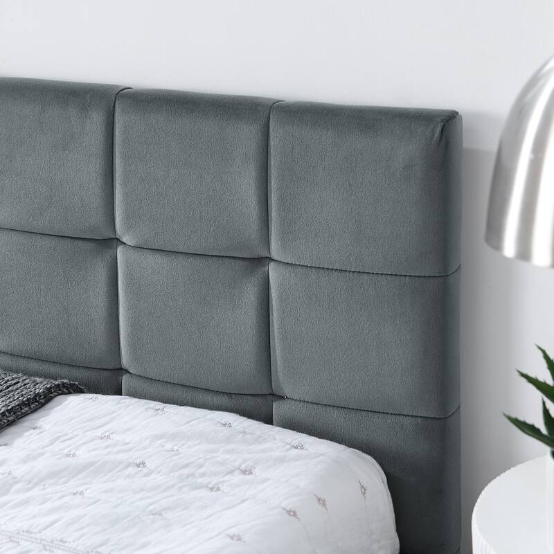 L-shaped Velvet Upholstered Daybed Tufted Sofa Bed with Soft Backrest Armrests - and Optional Corner Storage Day Bed