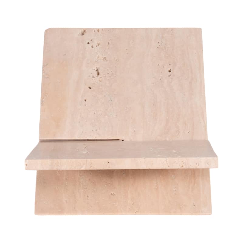 Decorative Travertine Book Stand - 18"