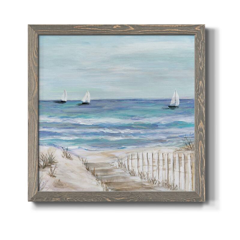 Gulf Shores III-Premium Framed Canvas - Ready to Hang - 31.5x31.5 - Grey