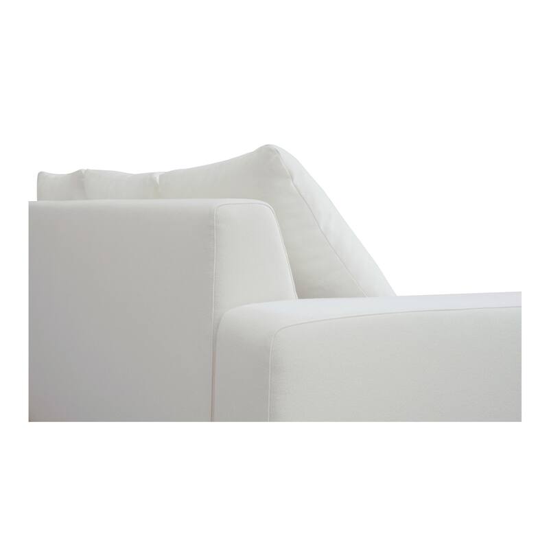 NADAAL STUDIOS Cavan Sofa, Wide Track Arms, Reversible Back Cushions, Feather-Fiber Bench Seat, Ivory