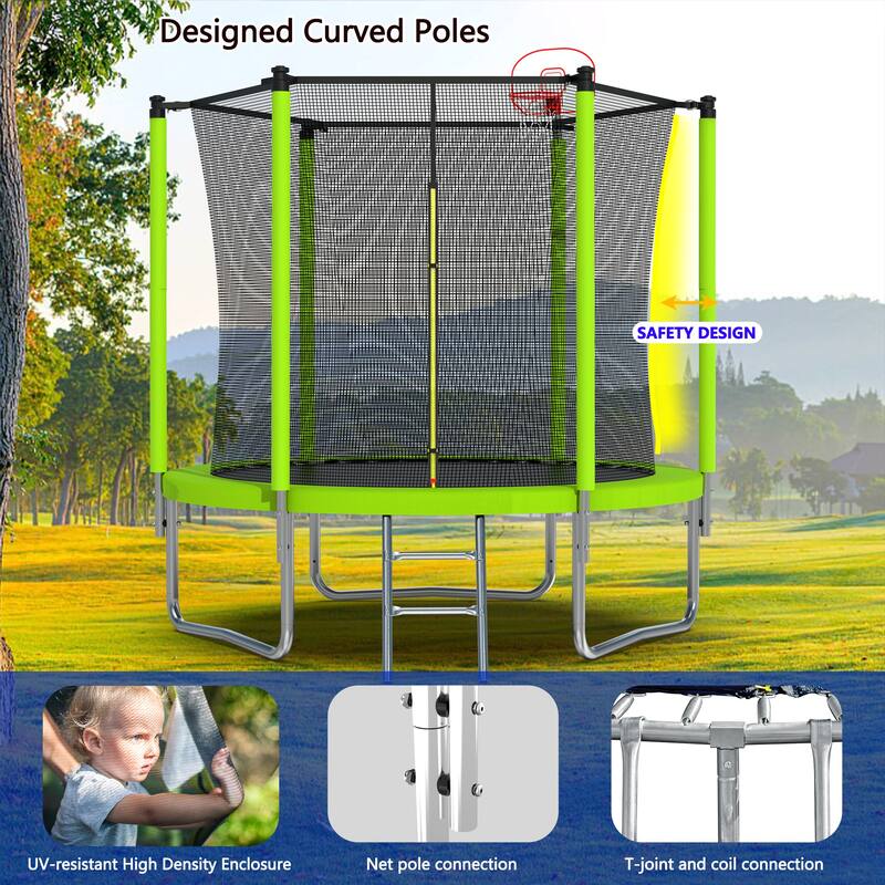 Spacious Design Trampoline Solid Base Structure, Safety Pad For Kid