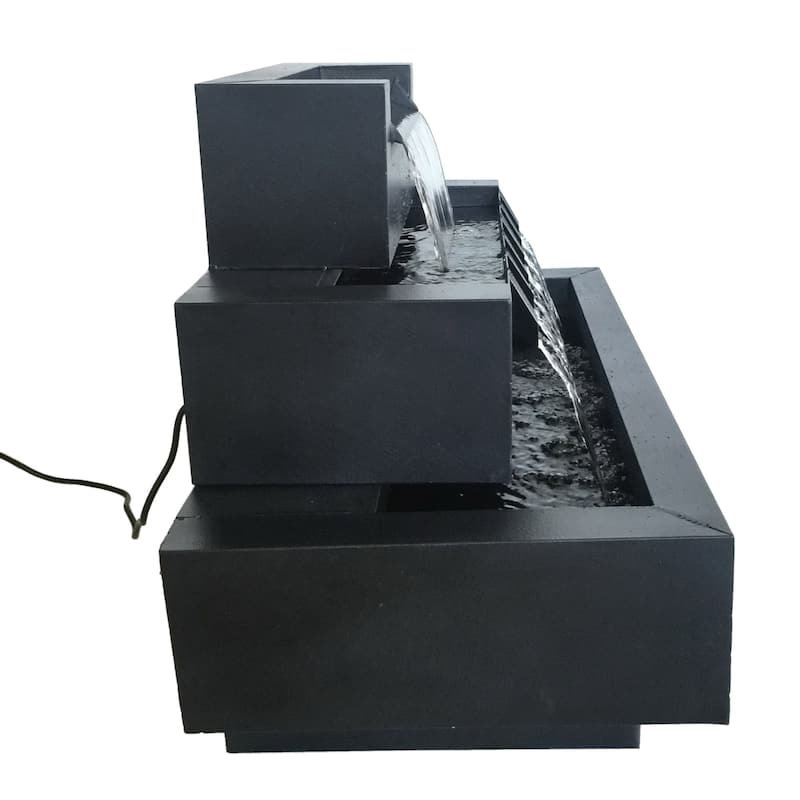 Multi Level Cascading Outdoor Patio Garden Fountain - 31.5"