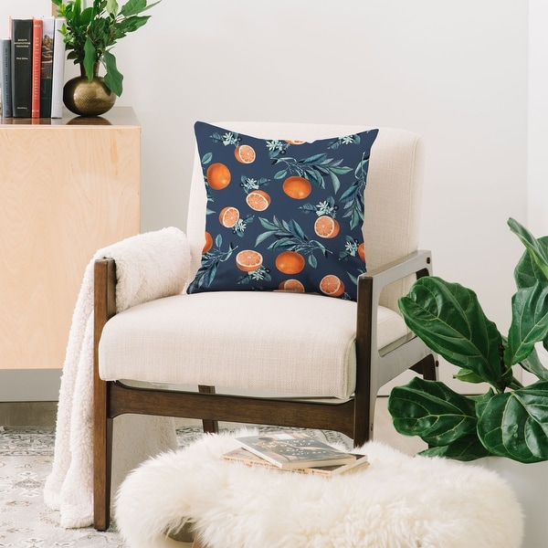 Deny Designs Orange Leaf Reversible Throw Pillow (4 Size Options). Opens flyout.