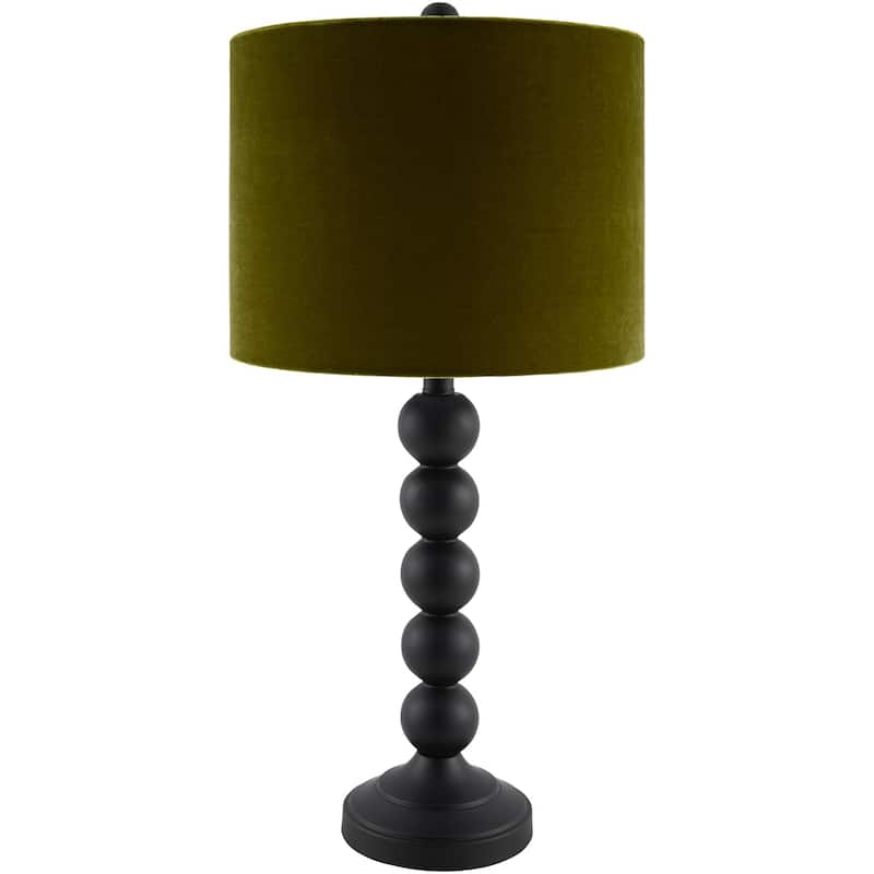 Livabliss Zelda Traditional Accent Table Lamp - Black/Green