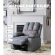 preview thumbnail 15 of 19, 360° Swivel Oversized Recliner Chairs with Heat and Massage Grey