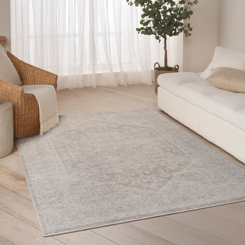 DKNY Pure Shades Indoor only Persian Area Rug - Grey - 5'3" x 7'8"