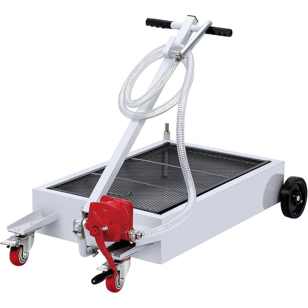 15 Gallon Low Profile Oil Drain Pan with 180W Electric Pump for Changing Oil on Cars, SUVs, Trucks, RVs