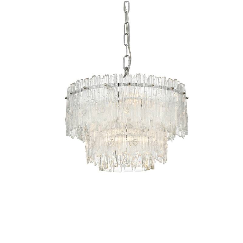 Elegant Lighting 1780D15 Emilia 4 Light 15" Wide Crystal Pendant