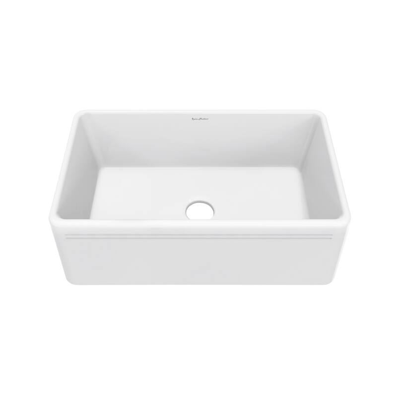 Swiss Madison Limoges 30 x 18 Ceramic, Farmhouse Kitchen Sink with Apron - 18.5" x 30.5" x 10.5"