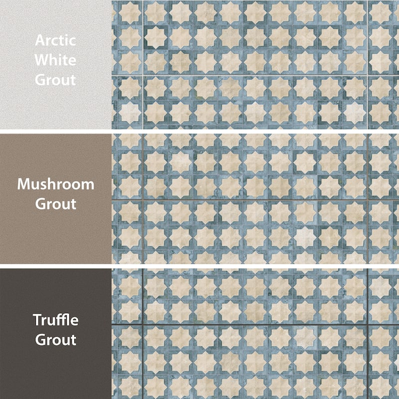 Merola Tile Tetuan Astre Arena Aqua 12-1/8" x 21-7/8" Porcelain Wall Tile