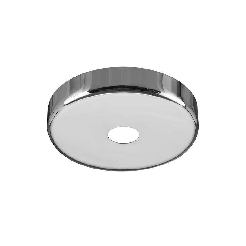 Aspen Creative Contemporary Chandelier&Light Fixture Canopy,Chrome,5-1/8" Diameter,1" Center Hole,2PK - Chrome
