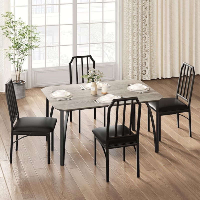Dining Table Set for 2/4 - 4 Seats Grey - Grey