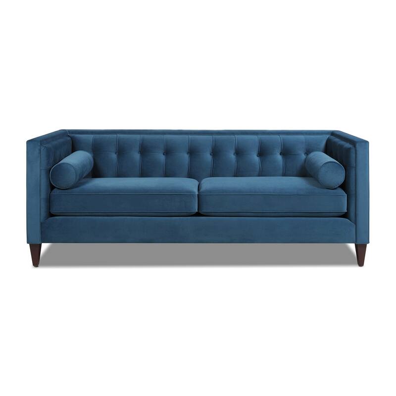 Jack 84" Modern Upholstered Tufted Tuxedo Sofa