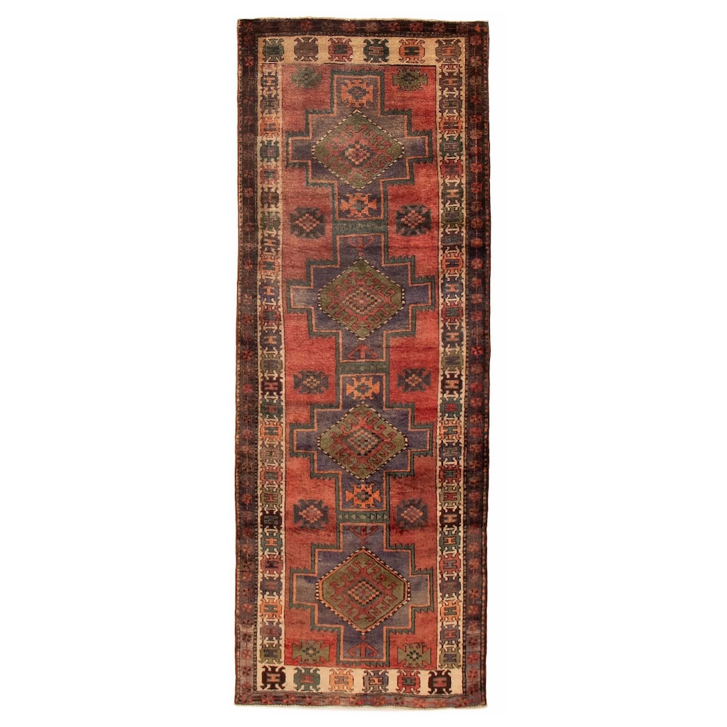 ECARPETGALLERY Hand-knotted Konya Anatolian Copper Wool Rug - 3'7 x 10'2