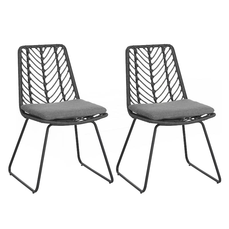 2PCS Dining chair with 2 Cushions