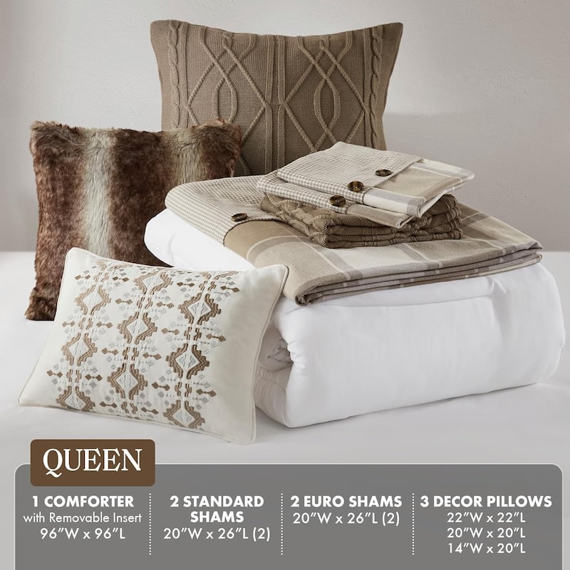 Madison Park Signature Cotton Jacquard Comforter Set