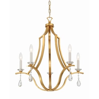 Crystorama Lighting Group PER-10405 Perry 5 Light 26" Wide Crystal