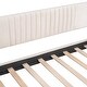 preview thumbnail 12 of 10, Twin Daybed with Pull-out Twin Size Trundle Bed & Wood Slat Support, Velvet Upholstered Bed Frame for Livingroom Bedroom, Beige