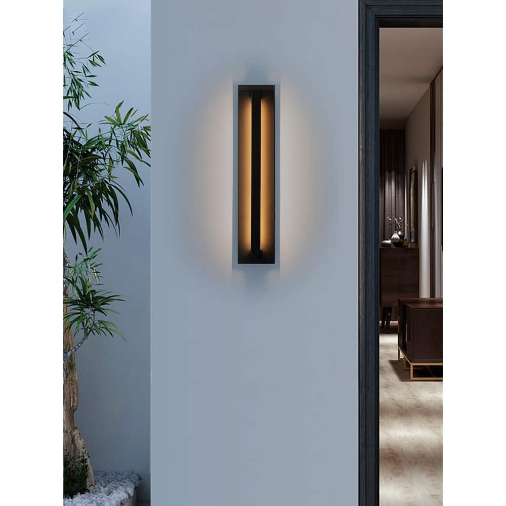 Long Modern Outdoor LED Wall Sconce