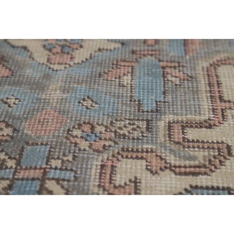 Geometric Tabriz Persian Area Rug Handmade Oriental Wool Carpet - 6'7"x 9'2"