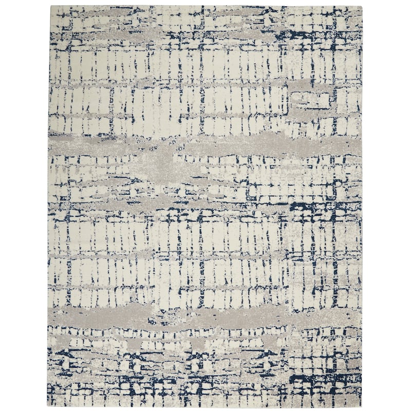 Nourison Twilight Area Rug - 7'9" x 9'9" - Ivory/Navy - Rectangle