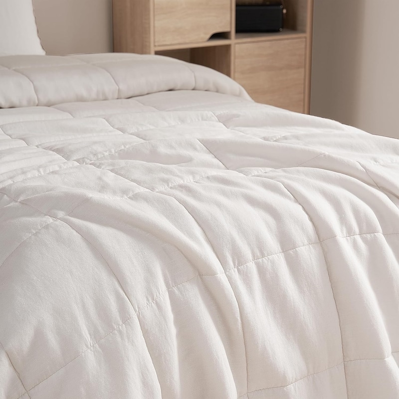 Dark Sky Reserve® - Bamboo Linen Comforter - Portugal Made - White Sand