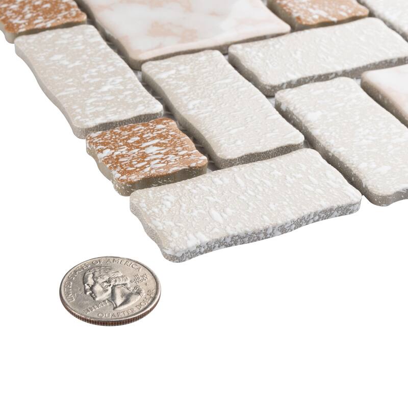 Merola Tile Academy Beige 11-7/8" x 11-7/8" Porcelain Floor and Wall Tile