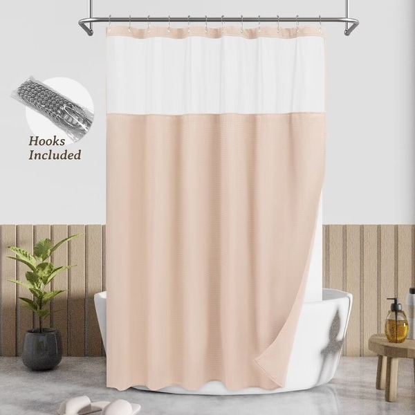 Waffle weave shower curtain discount