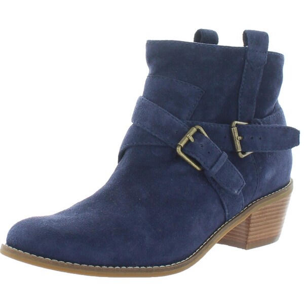 cole haan blue suede boots