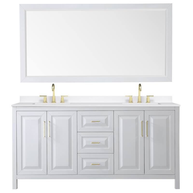 Wyndham Collection WCV252572D-QTZ-US3M70 Daria 72" Free Standing