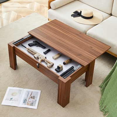 Multi-Functional Mdf Coffee Table With Password Lock