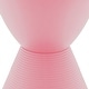 preview thumbnail 99 of 143, Boyd Round Side Table with Ribbed Design Base - Accent Hourglass End Table with Removable Lid for Living Room & Bedroom