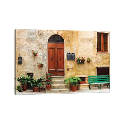 iCanvas "Italy, Pienza. House door. " by Jaynes Gallery Canvas Print