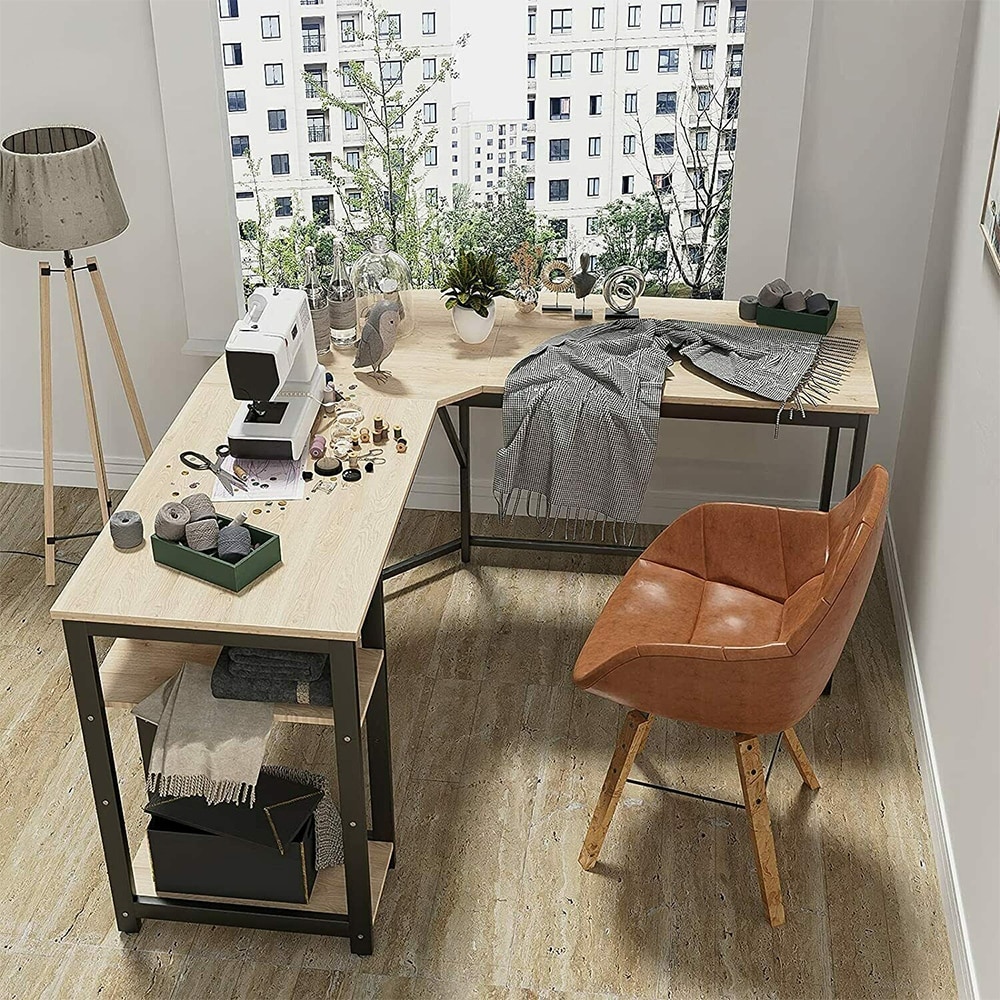Round computer shop desk
