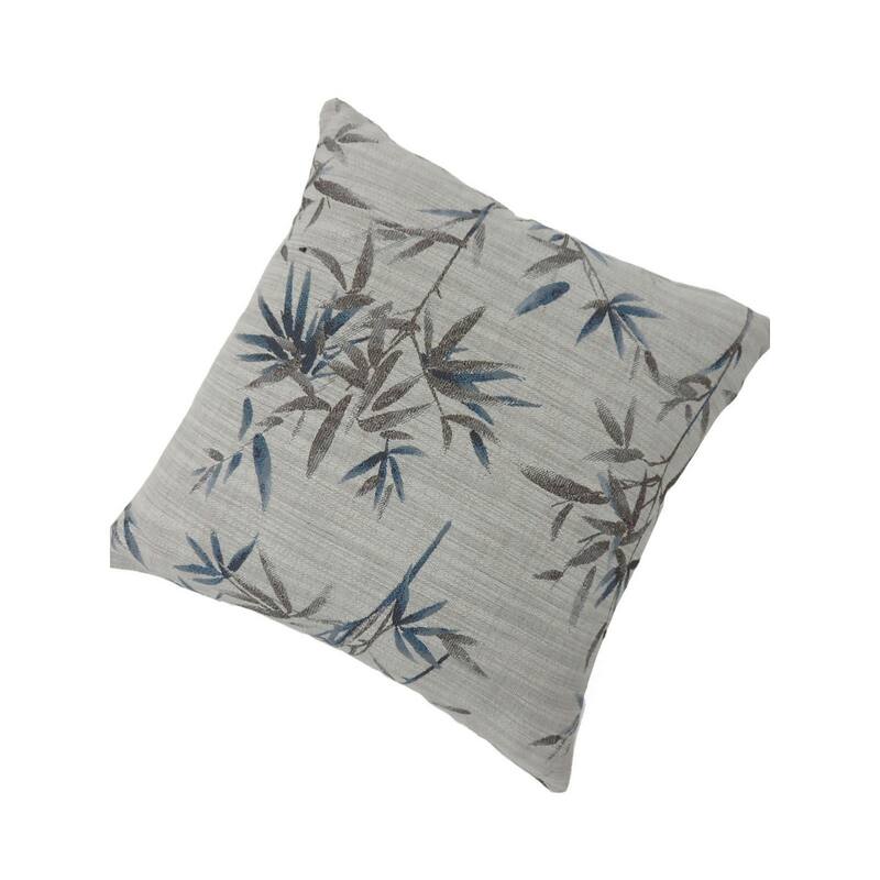 Contemporary Style Set of 2 Throw Pillows, Blue