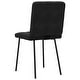 preview thumbnail 19 of 18, vidaXL Dining Chairs 2/4/6 pcs Black Velvet - 17.7" x 21.3" x 32.7"