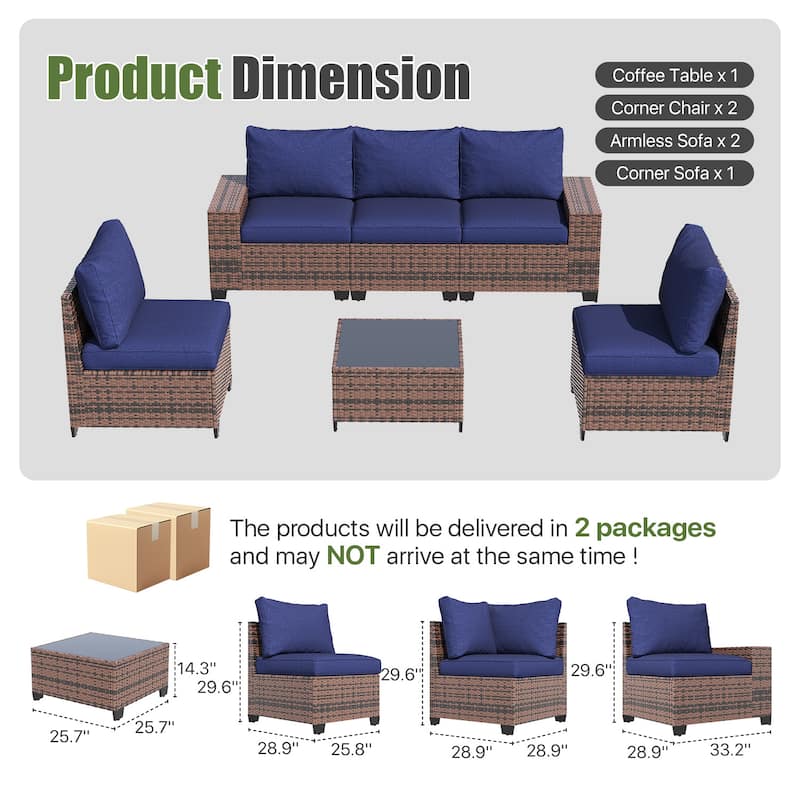 Patio Furniture Set , Outdoor Sectional Sofa Set