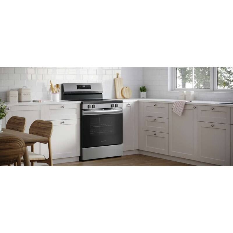 Frigidaire FCRE3062A 30" Wide 5.3 Cu. Ft. Slide In Electric Range with