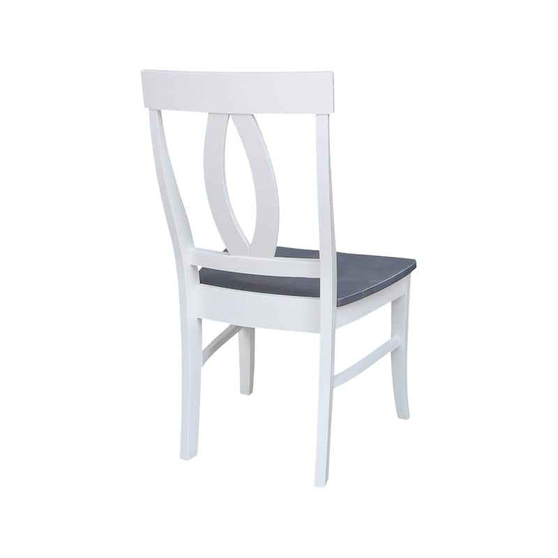 International Concepts Solid Wood Cosmo Dining Chairs, Set of 2