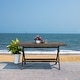 preview thumbnail 7 of 59, SAFAVIEH Outdoor Akita Folding Table with Umbrella Hole - 54.6" x 31.2" x 28.08"