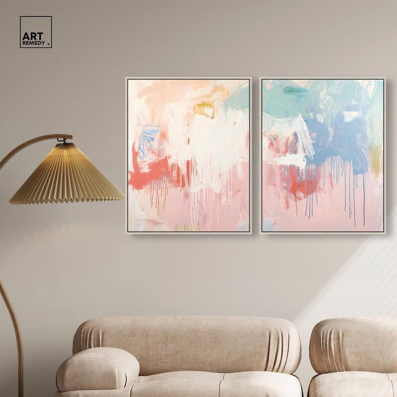 Breath of Colors Canvas Set of 2 by Art Remedy