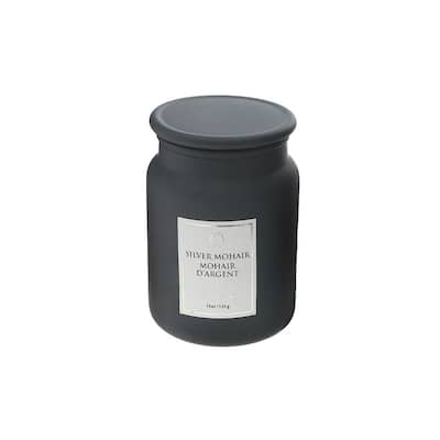19 Oz Luxe Scented Candle With Glass Lid (Silver gem) - Set of 2