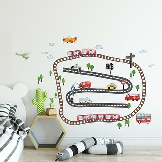 Walplus Kids Transport Children DIY Wall Sticker Nursery Decor Decal